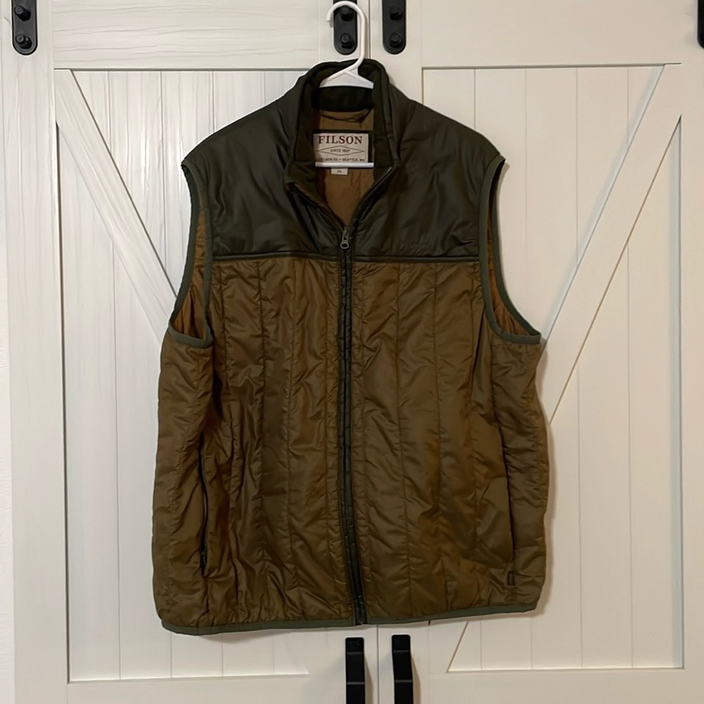 Filson Insulated Vest, two-tone green, 2XL